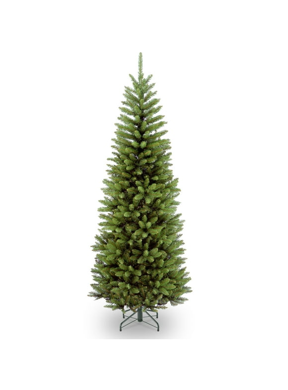 National Tree Company Artificial Slim Christmas Tree, Green, Kingswood Fir, Includes Stand, 6 Feet