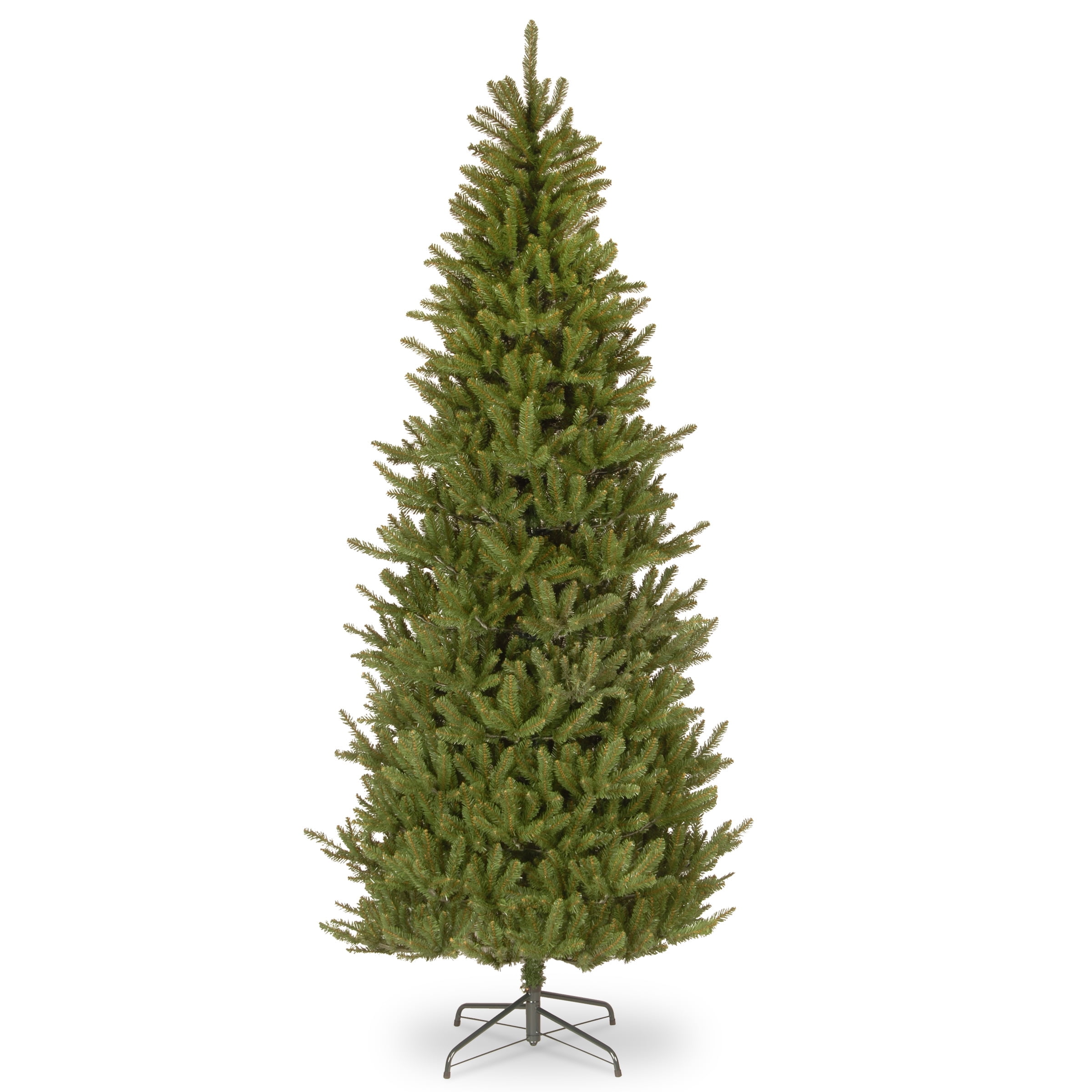 National Tree Company Artificial Slim Christmas Tree, Green, Natural Fraser Fir, Includes Stand, 7 Feet