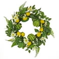 thumbnail image 1 of National Tree Company Artificial Spring Wreath, Woven Branch Base, Decorated with Lemons, Artichokes, Daisy Blooms, Leafy Greens, Spring Collection, 22 Inches, 1 of 3