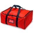 thumbnail image 1 of 20 in. Christmas Storage Bag, Red, Light Strings, 4 Compartments, Carry Handles, Zipper Closure, 1 of 2