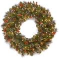 thumbnail image 1 of National Tree Company Decorated Pine Prelit Wreath, (Green), 1 of 5