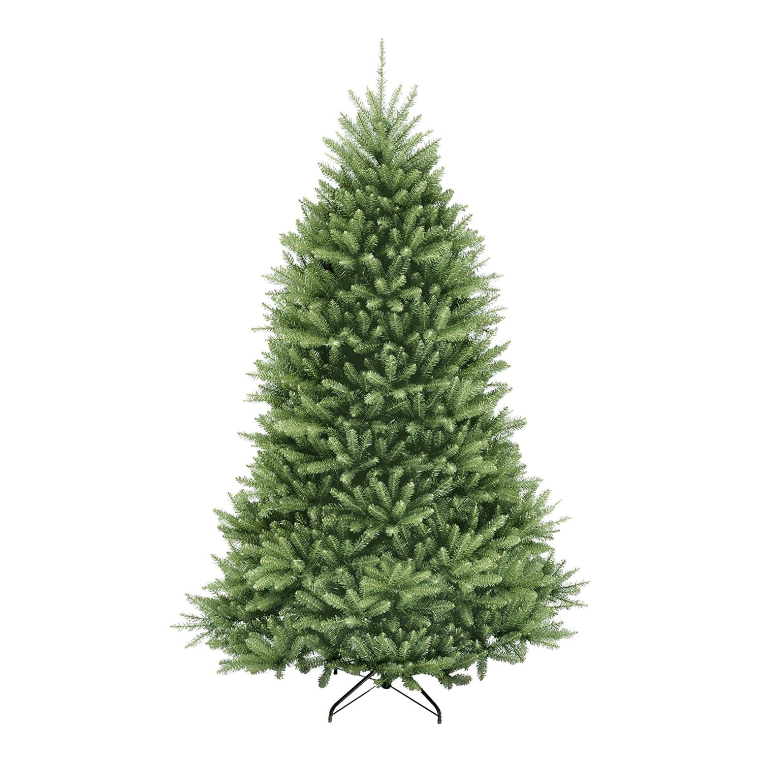 6.5' Green Fir Hinged Artificial Christmas Tree with Lights