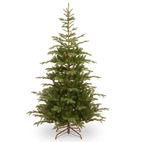 National Tree Company Feel Real® Artificial Christmas Tree, Norwegian Spruce, Green, Includes Stand, 7.5 Feet