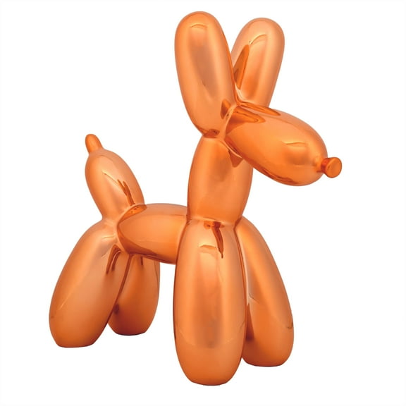11 in. Halloween Balloon Dog Figurine, Orange