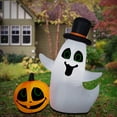 thumbnail image 1 of National Tree Company Halloween Inflatable Ghost, LED Lights, 4 Foot, 1 of 3