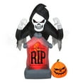 thumbnail image 1 of National Tree Company Halloween Inflatable Grim Reaper, LED Lights, 6 Foot, 1 of 3