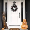 thumbnail image 1 of National Tree Company Halloween Wreath Hanger, Black, Metal, TRICK OR TREAT, 19 Inch, 1 of 4