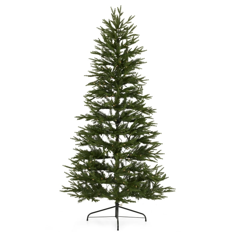 National Tree Company Montgomery 6.5' Clear Pre-lit Half Christmas
