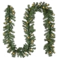 thumbnail image 1 of National Tree Company Pre-Lit Artificial Christmas Garland, Green, Kincaid Spruce, White Lights, Plug In, Christmas Collection, 9 Feet, 1 of 6