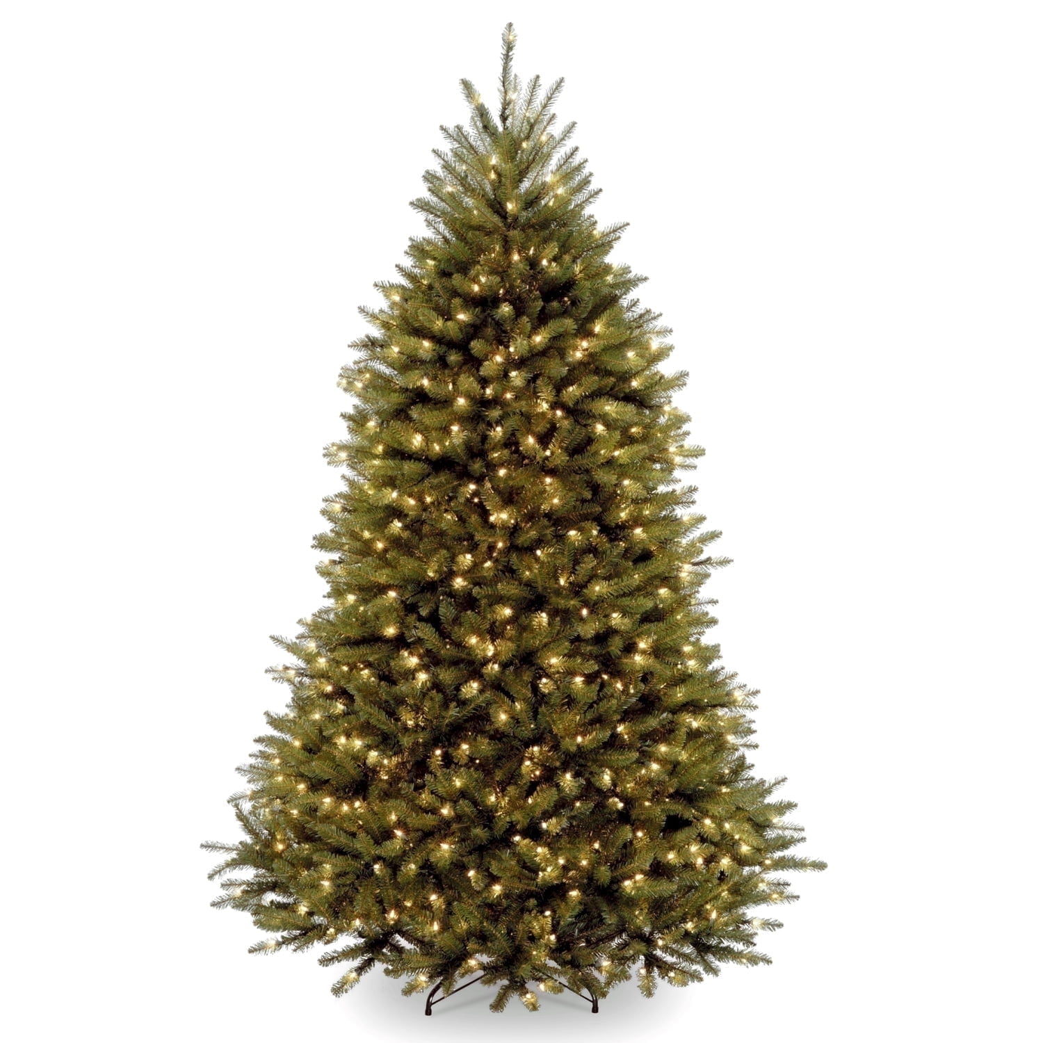 6-Foot Green Dunhill Fir Pre-Lit Artificial Christmas Tree with Clear Lights and Stand