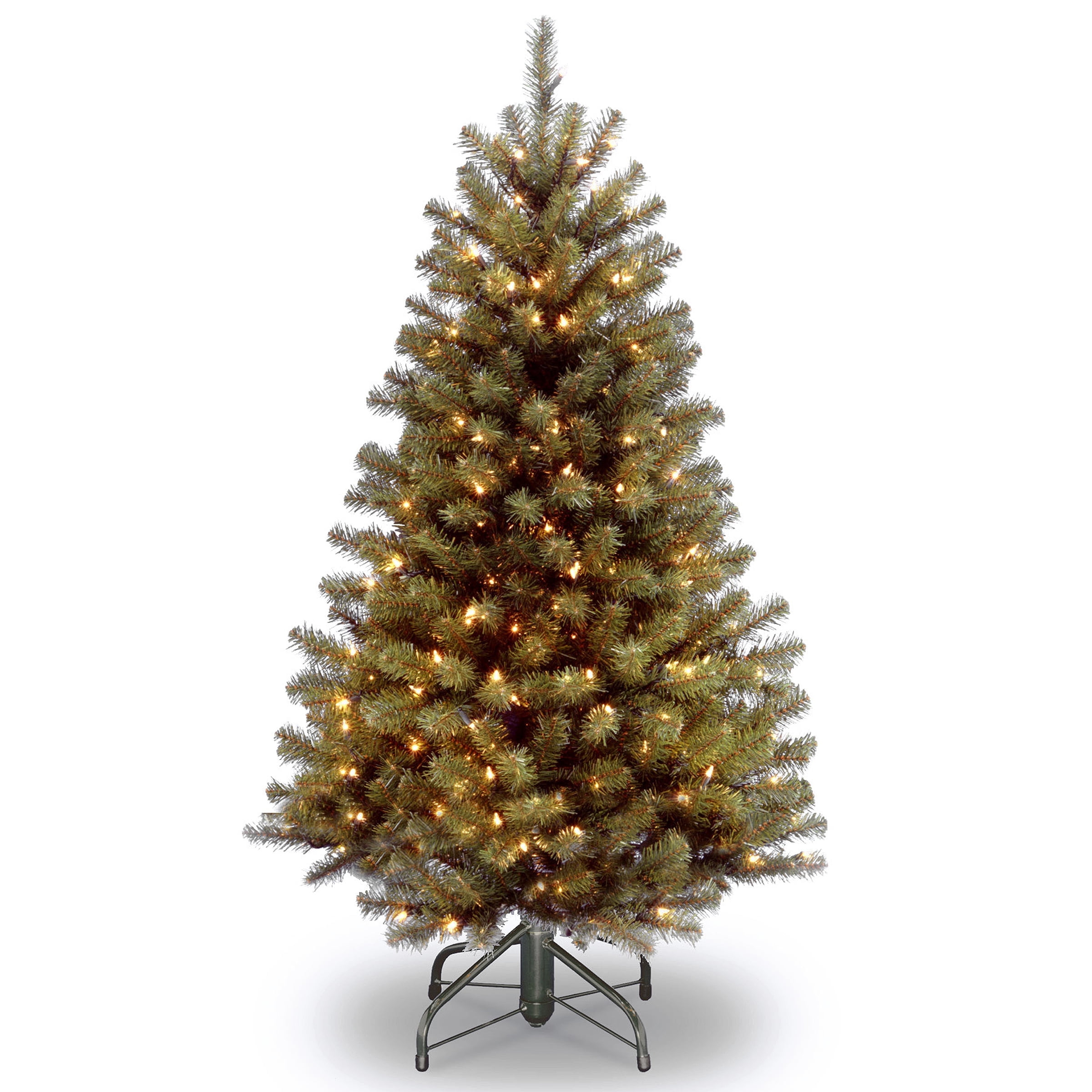 5-Foot Green Spruce Pre-Lit Artificial Christmas Tree with Clear Lights