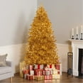 thumbnail image 1 of National Tree Company 7.5 ft Pre-Lit Gold Metallic Full Artificial Christmas Tree, 1,250 LED Lights, 1,266 Tips, Includes Stand, Gold, 1 of 8