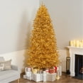 thumbnail image 1 of National Tree Company 9 ft Pre-Lit Gold Metallic Full Artificial Christmas Tree, 2,000 LED Lights, 2,046 Tips, Includes Stand, Gold, 1 of 8