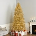thumbnail image 1 of National Tree Company 10 ft Pre-Lit Platinum Metallic Full Artificial Christmas Tree, 2,720 LED Lights, 2,754 Tips, Includes Stand, Gold, 1 of 9