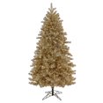 thumbnail image 1 of National Tree Company 7.5 ft. Pre-Lit Artificial Christmas Tree, Platinum, Tinsel, 1250 Warm White LED Rice Lights, Includes Stand, 1 of 4