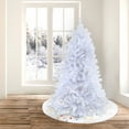 thumbnail image 1 of National Tree Company 6.5 ft. Pre-Lit Artificial Millville Christmas Tree, White, 400 Warm White LED Lights, PowerConnect System, Includes Stand, 1 of 7