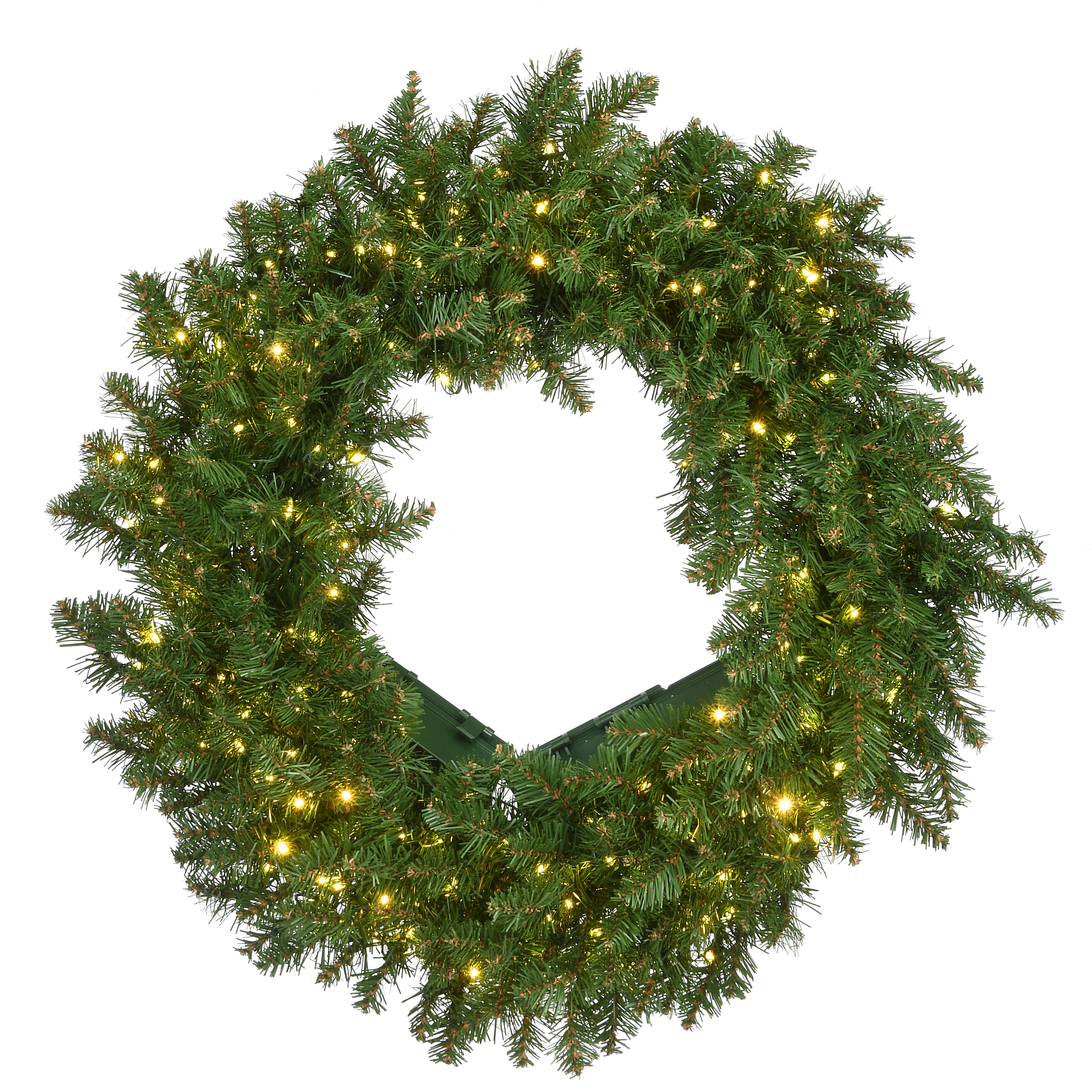 National Tree Company PreLit Artificial Christmas Wreath, Green
