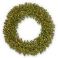 thumbnail image 1 of National Tree Company Pre-Lit Artificial 'Feel Real' Christmas Wreath, Green, Downswept Douglas Fir, White Lights, Christmas Collection, 48 Inches, 1 of 3