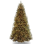 National Tree Company Pre-Lit Artificial Full Christmas Tree, Green, North Valley Spruce, White Lights, Includes Stand, 6 Feet