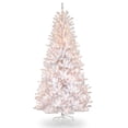 thumbnail image 1 of National Tree Company Pre-Lit Artificial Full Christmas Tree, White, Dunhill Fir, White Lights, Includes Stand, 7.5 Feet, 1 of 4