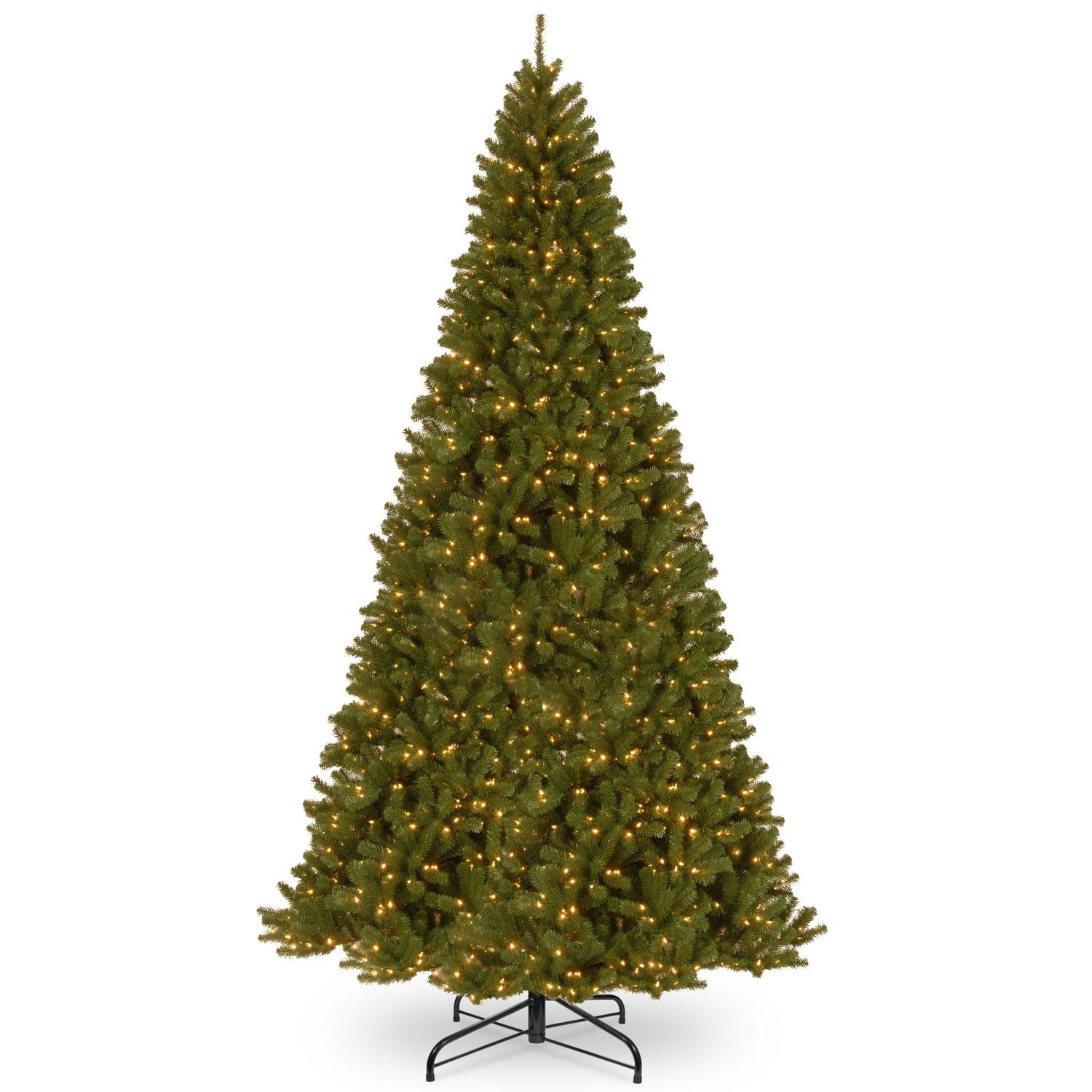 National Tree Company PreLit Artificial Giant Christmas Tree, Green, North Valley Spruce, White