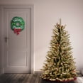 thumbnail image 1 of 4.5 ft. Pre-Lit Artificial Dunhill Fir® Slim Christmas Tree, Green, Clear Lights, Pinecones, Red Berries, Berry Clusters, Flocked Branches, Includes Stand, 1 of 6