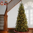 thumbnail image 1 of National Tree Company 6.5 ft. Pre-Lit Artificial Tiffany Fir, Slim Christmas Tree, Green, Clear Lights, Includes Stand, 1 of 7