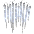 thumbnail image 1 of 16 in. Pre-Lit Christmas Decoration, String Lights, Crystal Icicles, String of 10, 29 Cool White LED, 1 of 4