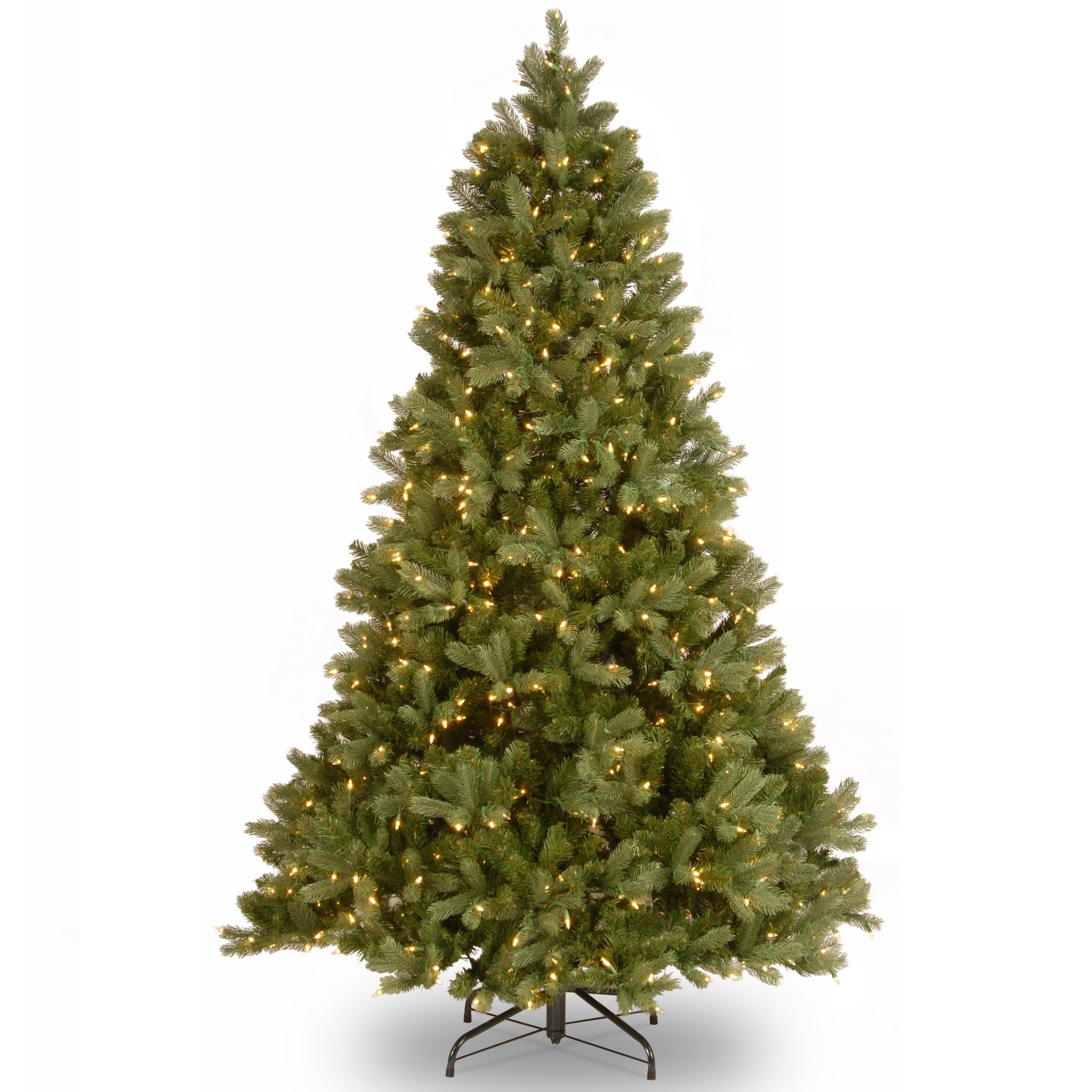 National Tree Company Pre-Lit Feel Real® Artificial Christmas Tree, Green, Downswept Douglas® Fir, Dual Color® LED Lights, Includes PowerConnect System and Stand, 6.5 Feet