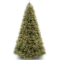 National Tree Company Pre-Lit Feel Real® Artificial Christmas Tree, Green, Downswept Douglas® Fir, Dual Color® LED Lights, Includes Stand and PowerConnect System, 9 Feet