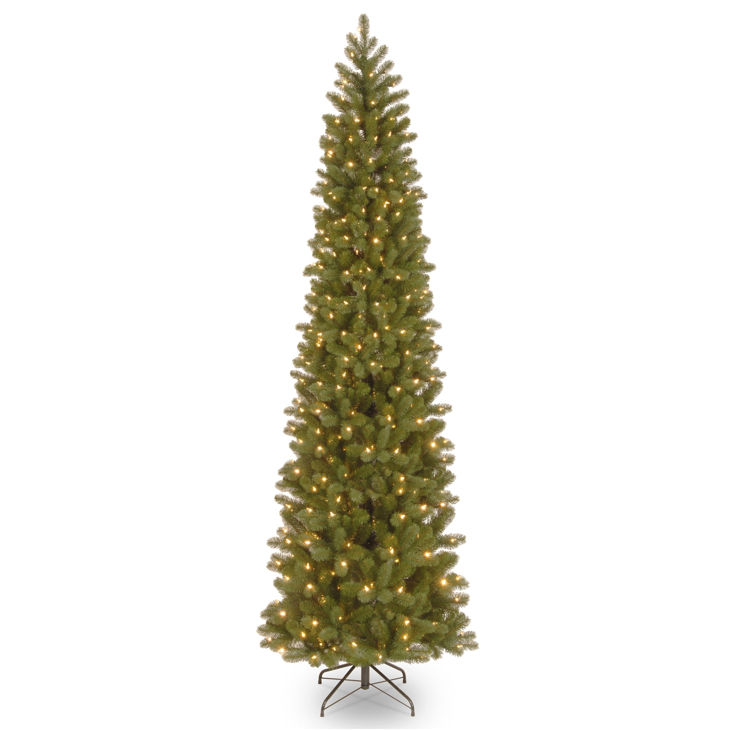 9-Foot Prelit Slim Douglas Fir Artificial Christmas Tree with Clear Lights
