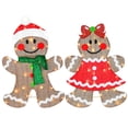 thumbnail image 1 of 33 in. Pre-Lit Gingerbread Cookie Couple, Warm White LED Lights, 1 of 4