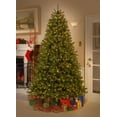 thumbnail image 1 of National Tree Company 9 ft Pre-Lit Downswept Douglas Fir Artificial Christmas Tree, 900 LED Lights, 3,185 Tips, Foot Pedal, 10 Light Functions, Includes Stand, Green, 1 of 10