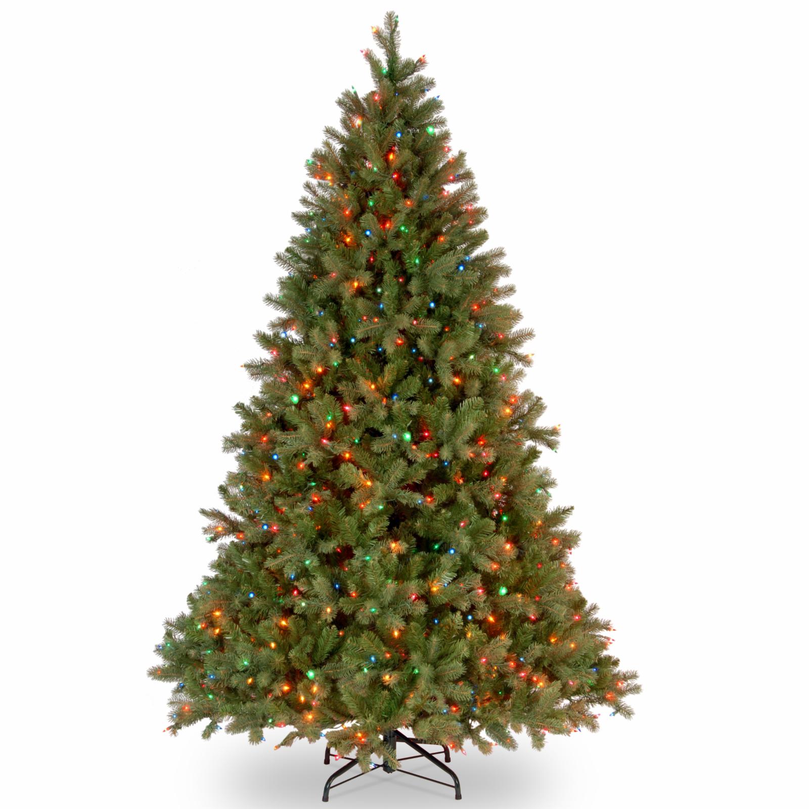 National Tree Company Feel-Real Downswept Douglas Fir Tree with Clear Lights, 7.5