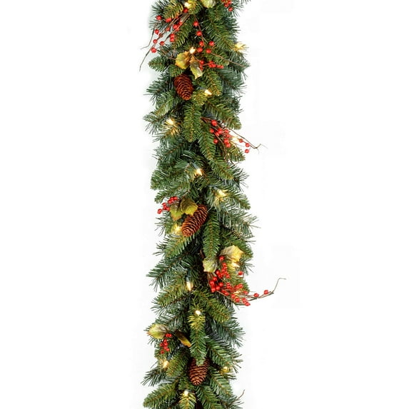 National Tree Company Prelit Full Garland, 6.0" (Green)