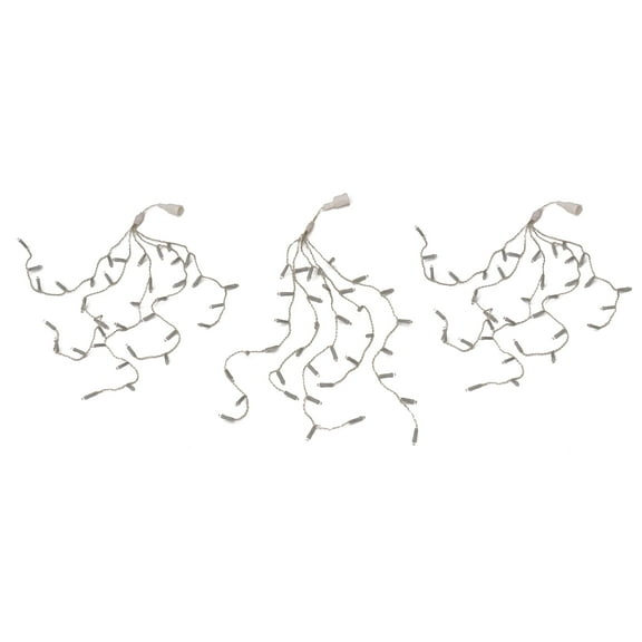 Versaline LSNG Ponytail Lights, Warm White LED Lights with Drops (3 Pack)