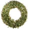 thumbnail image 1 of National Tree Company Wintry Pine 72-Inch Prelit Holiday Wreath, Berries, Pinecones, 1 of 2