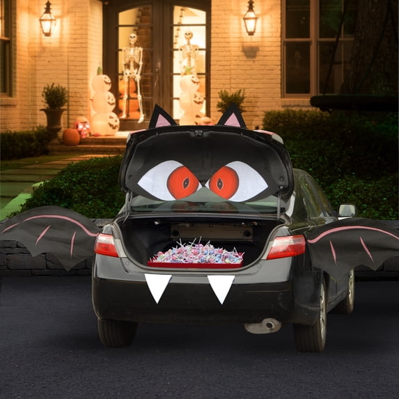 National Tree Company's Tricky Trunk Car Decoration Kit, Bat, Halloween Collection, 8-Piece Kit
