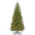 thumbnail image 1 of National Tree DUSLH1-75RLO 7.5 ft. Dunhill Fir Slim Tree with 600 Multicolor Lights, 1 of 1