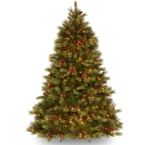 National Tree PreLit 71/2' FeelReal White Pine Hinged Artificial