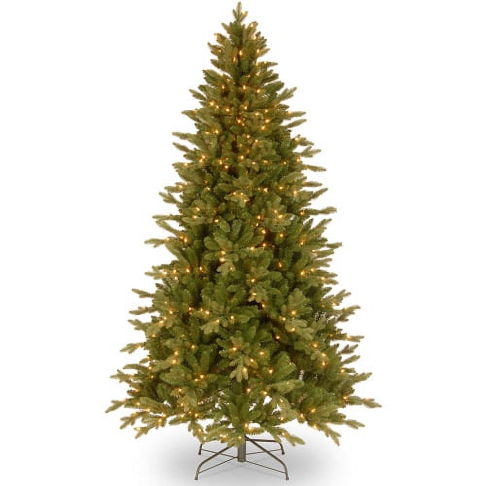 National Tree Pre-Lit 7.5' Feel-Real Avalon Spruce, Clear Lights ...