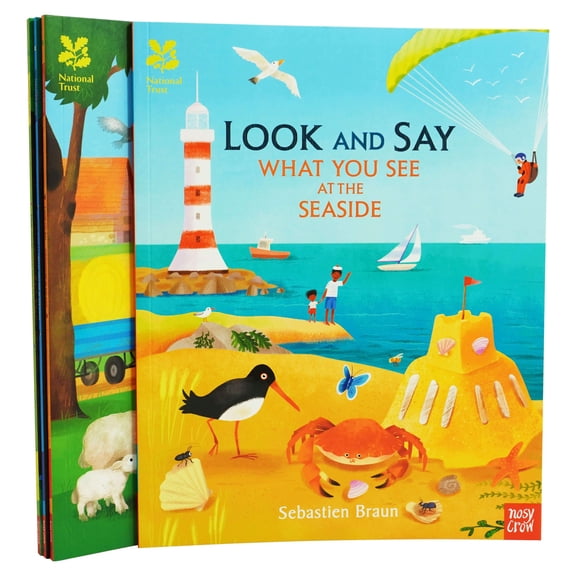 National Trust Look and Say 4 Books Set By Sebastien Braun - Ages 0-5 - Paperback