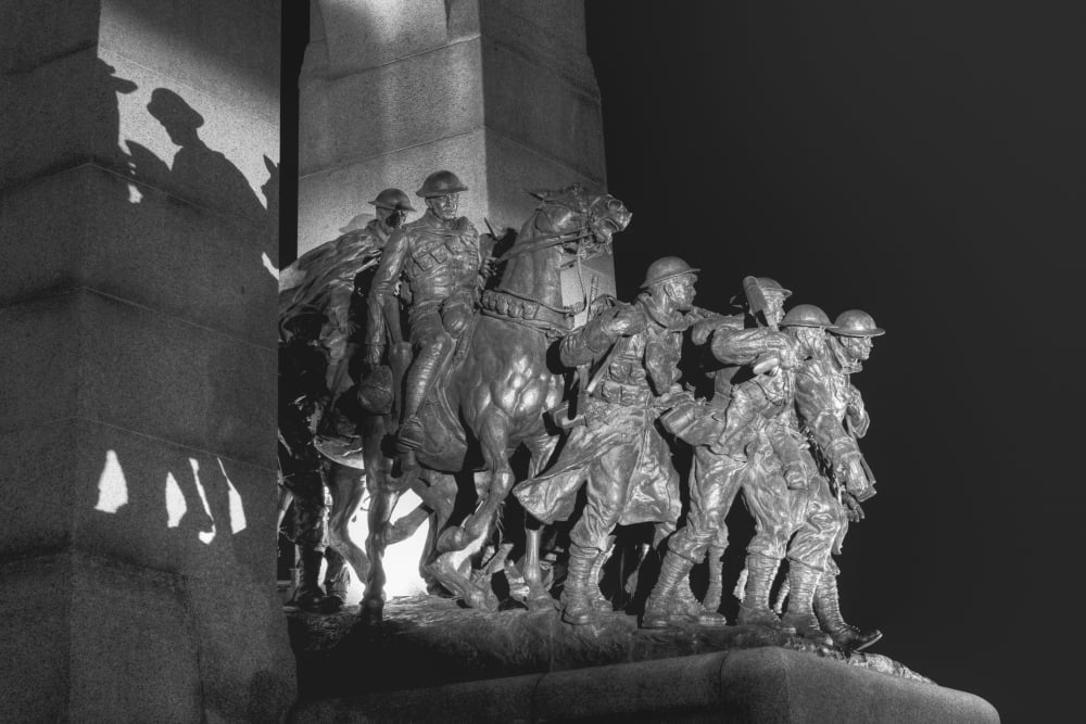 National War Memorial Ottawa Ontario Canada Canvas Art - David Chapman Design Pics (38 x 24)
