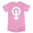 thumbnail image 1 of National Women's Day Crew Neck Short Sleeve Pink Women's Night Shirt-XXL, 1 of 3
