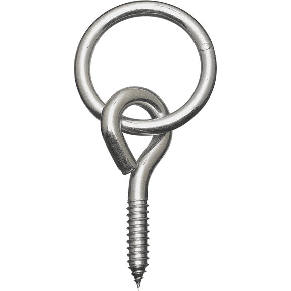 National Zinc Hitch Ring With Screw Eye - Single Pack