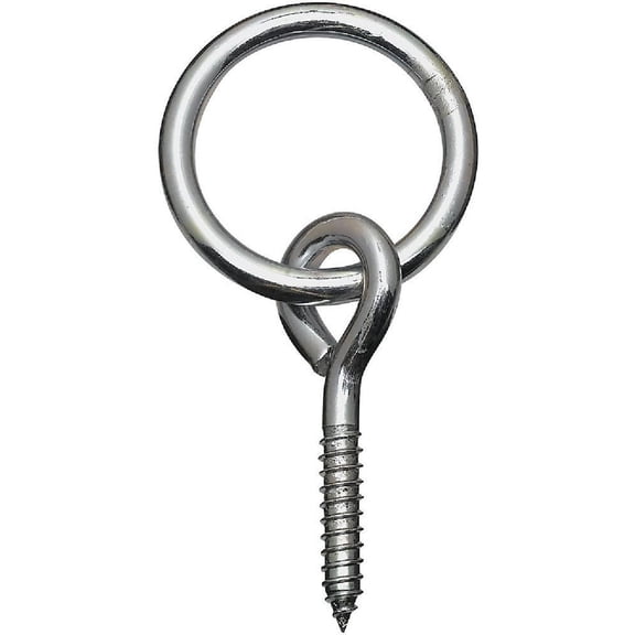 National Zinc Hitch Ring With Screw Eye - Single Pack