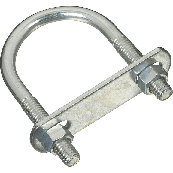 National Zinc Round U Bolt - Pack of 12 Construction & DIY Use, Standard Hardware Spec