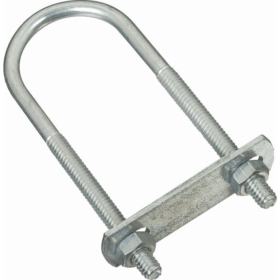 National Zinc Round U Bolt - Pack of 2  Construction & DIY Use, Standard Hardware Spec