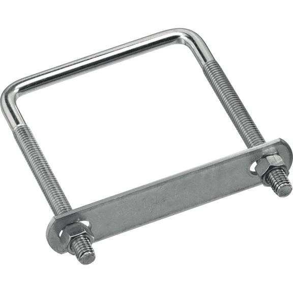 National Zinc Square U Bolt - Single Pack  Construction & DIY Use, Standard Hardware Spec