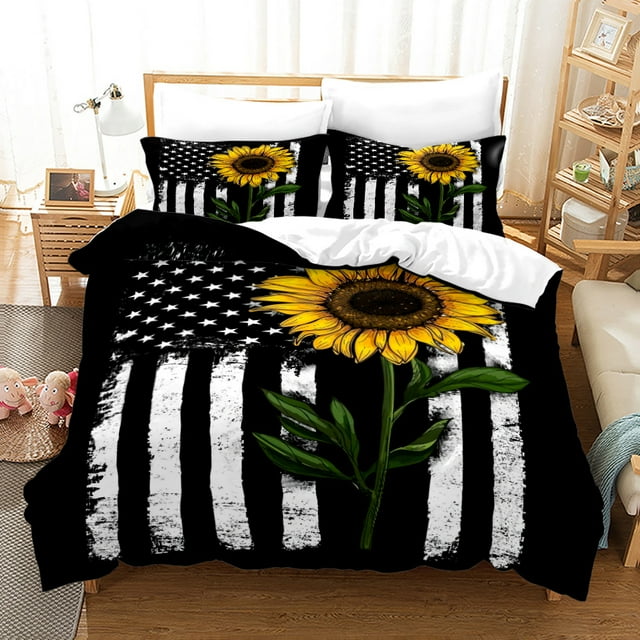 National flag printed bedding pattern pure plain bedding printed quilt